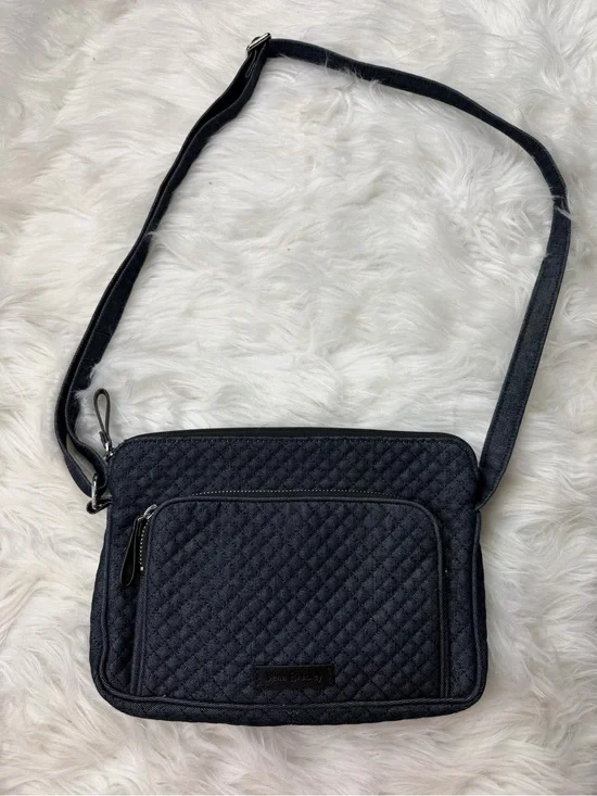 Vera Bradley Quilted Crossbody Bag in Navy Denim