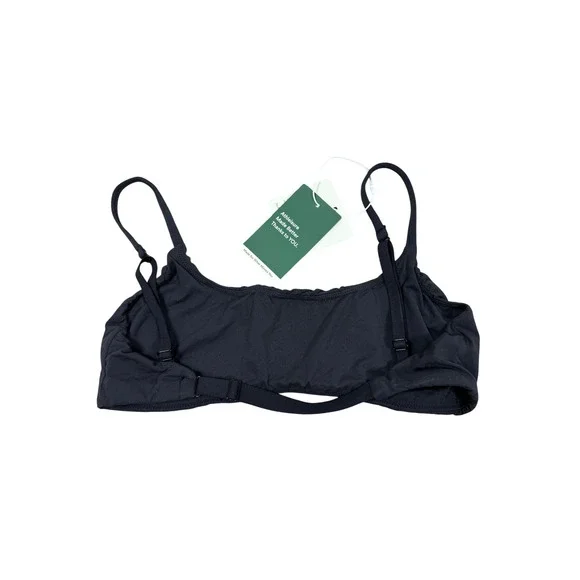 Halara Black Sports Bra Top Adjustable Spaghetti Straps Athleisure Medium NWT