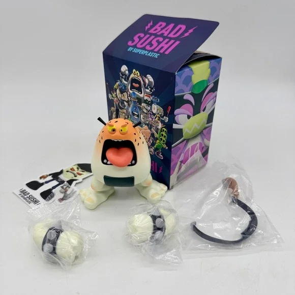 Superplastic Bad Sushi Vinyl Art Toy Blind Box Figure - Rice‎ Ball