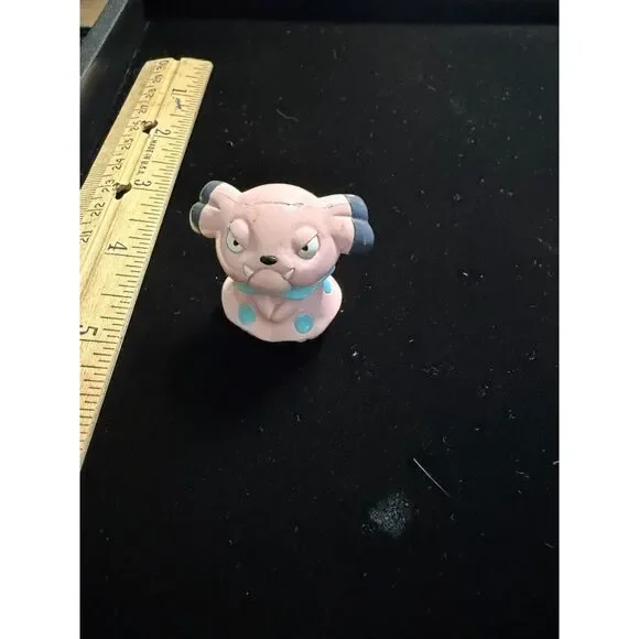 Vtg 1999 tomy pokemon snubbull mini fig Authentic PVC collectible