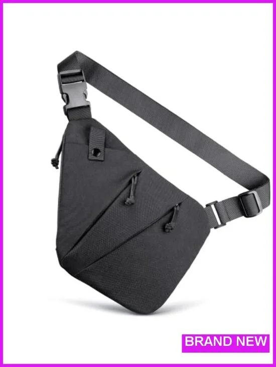 Tactical CCW Sling Bag with Built-in Holster, Lightweight EDC