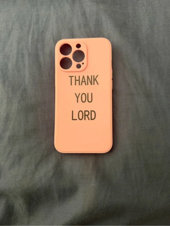 Thank You Lord Pink Silicone Phone Case - Compatible Cell Phone Accessory