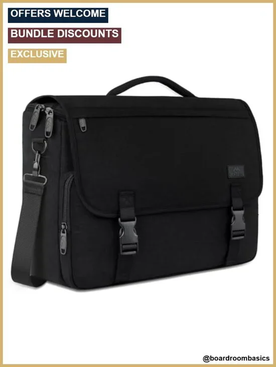 17.3 inch Laptop Bag, Large Capacity Lightweight Crossbody Messenger Satchel