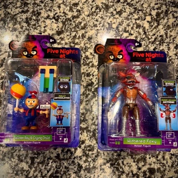 Jazwares Five Night's at Freddy's Balloon Boy and Crying Child & Withered Foxy