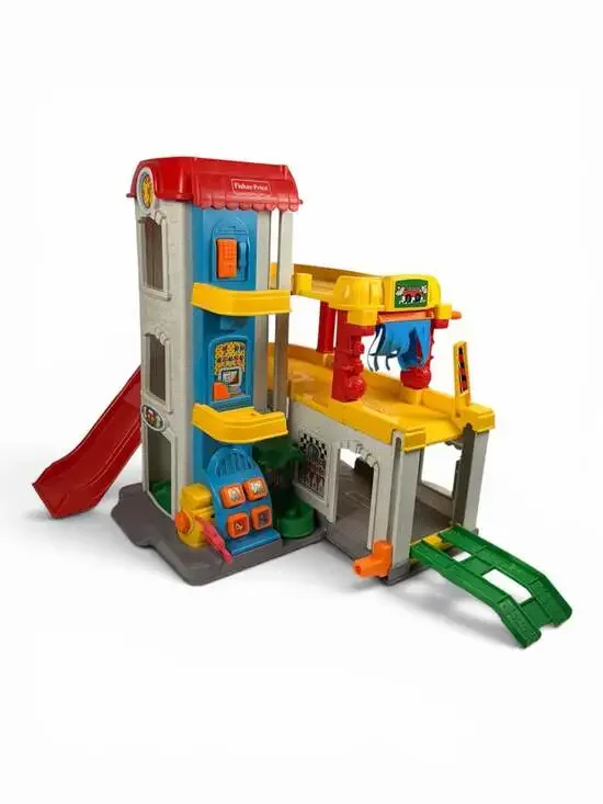 Fisher-Price Little People Wheelies Stand 'n Play Rampway Garage