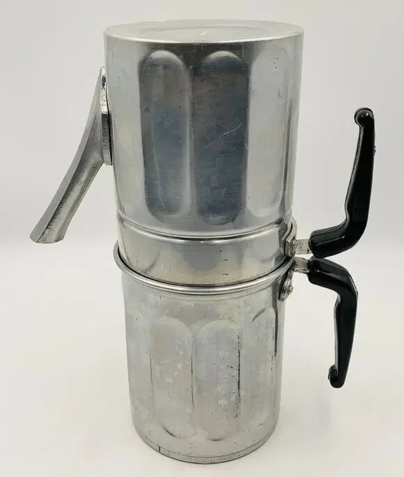Vintage Ferrara Italy Neapolitan Flip Drip Coffee Maker 6 Cup Espresso Pot