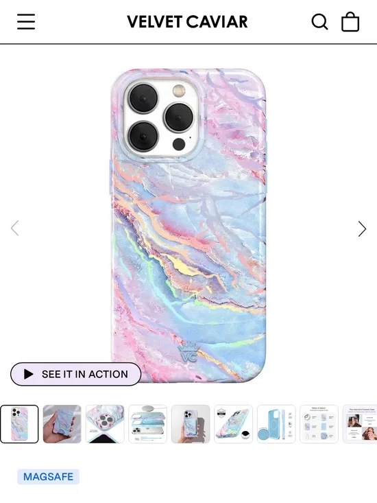 NWT Velvet Caviar iPhone 15 Pro Max case