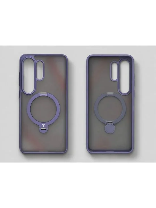 TORRAS Q3 Spin Case Samsung Galaxy S26 Ultra MagSafe 360° Stand Frosted Purple