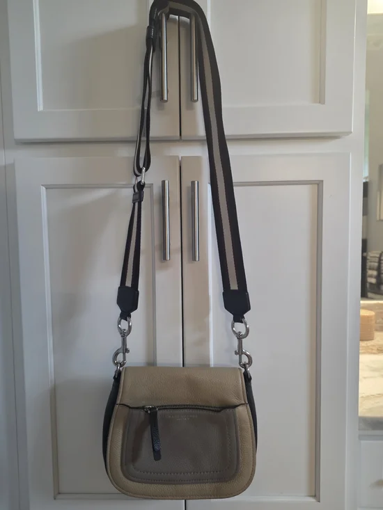 Women Crossbody Bag in Beige and Brown - Classic Casual Carry