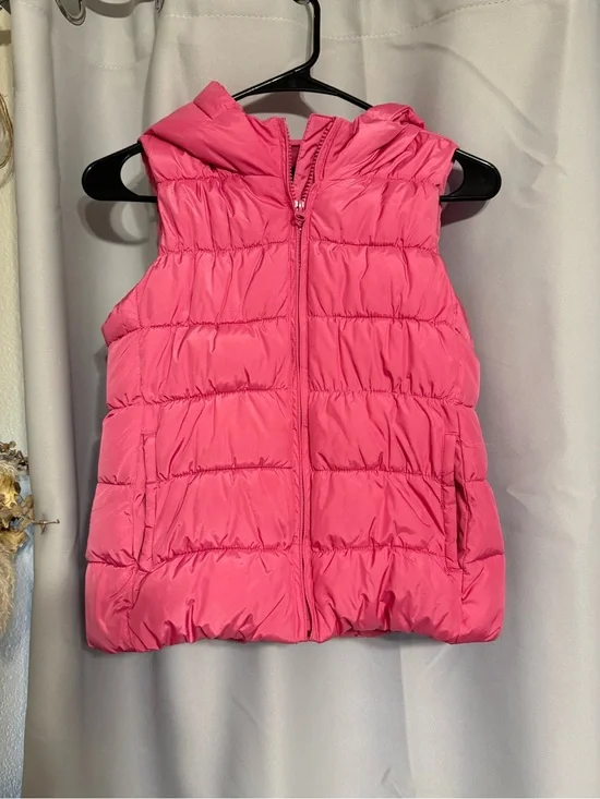 GAP Kids Coral Hooded Puffer Vest