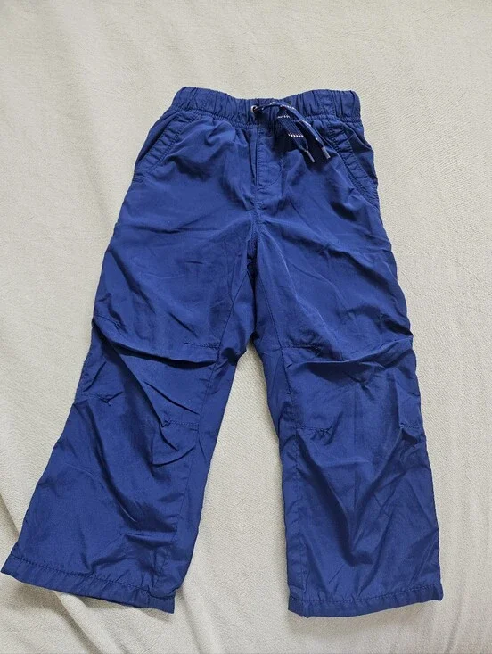 ​BabyGap Toddler Boys Blue Lined Pull-On Playground Pants Active Pants Size 2 Ye