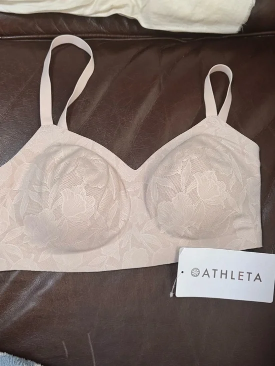 Athleta Blush Floral Lace Bralette