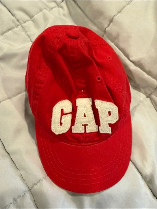 GAP Kids Bright Red Hat with White Lettering