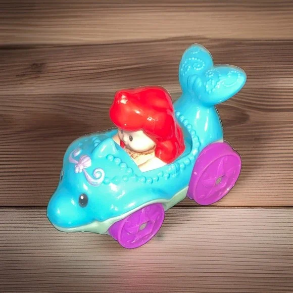 Fisher Price Little People Disney Princess Ariel Little Mermaid Wheelies Car
