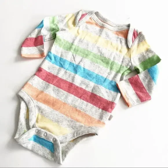 Baby Gap Onesie Sz 3-6 m Striped Unisex Baby Onesie