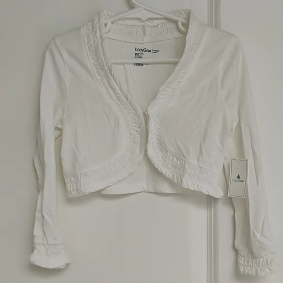 Baby Gap white cardigan