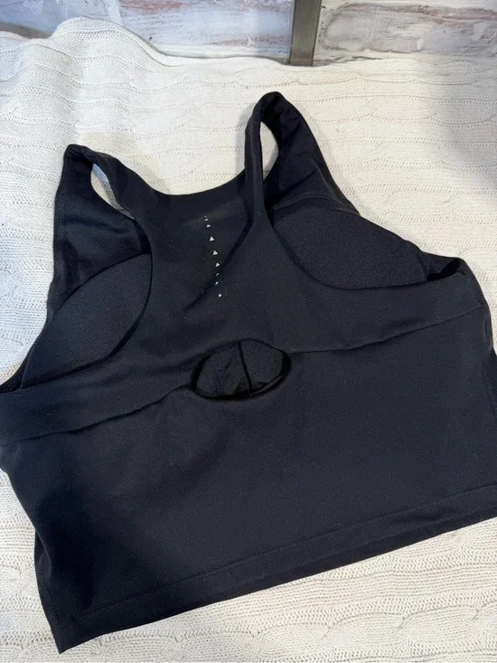 Reebok Black Racerback Cutout Sports Bra