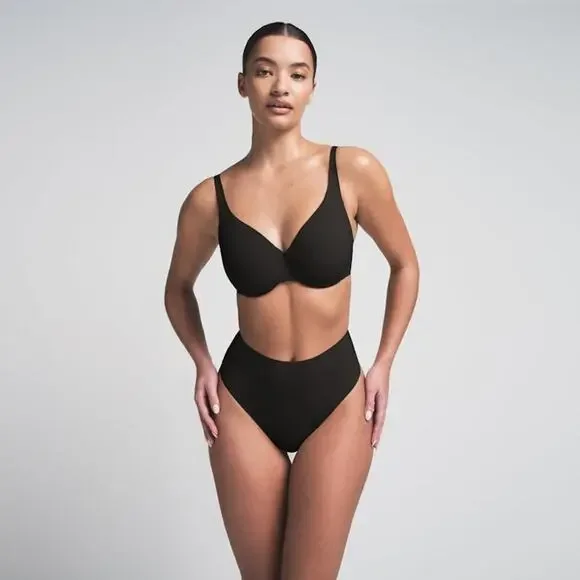 SKIMS SMOOTHING INTIMATES Unlined Minimizer Bra - Onyx Size 34C NWT #1871