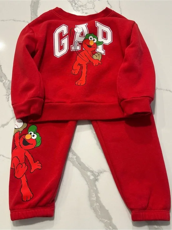 BABY GAP - SESAME STREET Two Piece ELMO Set - 2 Years