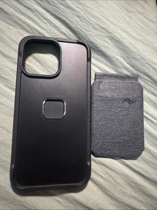 iPhone 15 pro max nomad and peak design collaboration with peak design wallet