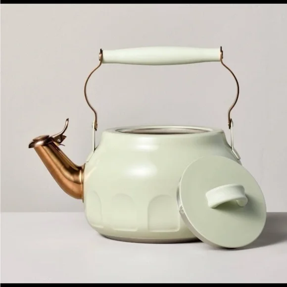 2qt Stainless Steel Teapot Serene Green - Hearth & Hand with Magnolia