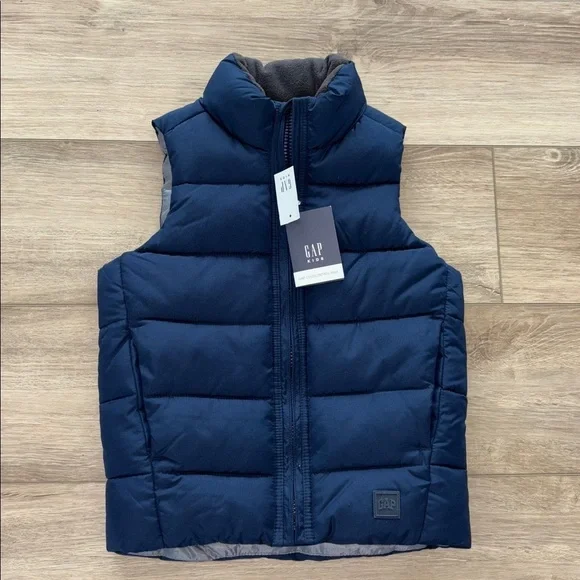 Gap Kids' ColdControl Max puffer vest in navy blue Size xsmall NWT