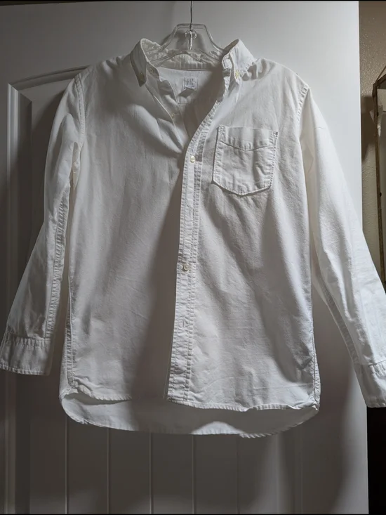 GAP Kids White Button-Up Shirt