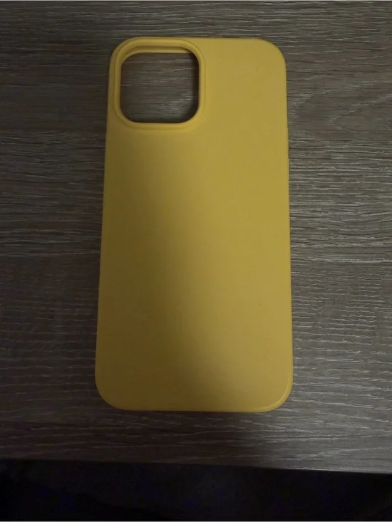 Yellow Silicone 13 Pro Max Phone Case