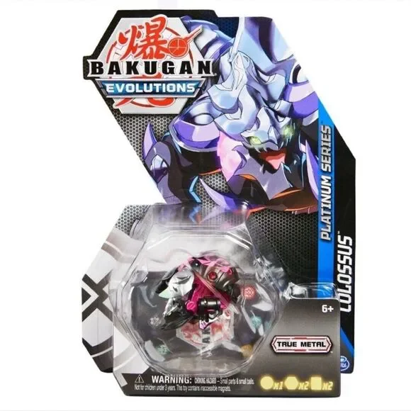 Bakugan Evolutions Platinum Series Colossus Battle‎ Figure True Metal Brand New