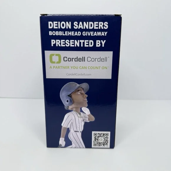 Deion Sanders Bobblehead Tri-City Valley Cats Albany Colonie Yankees NIB