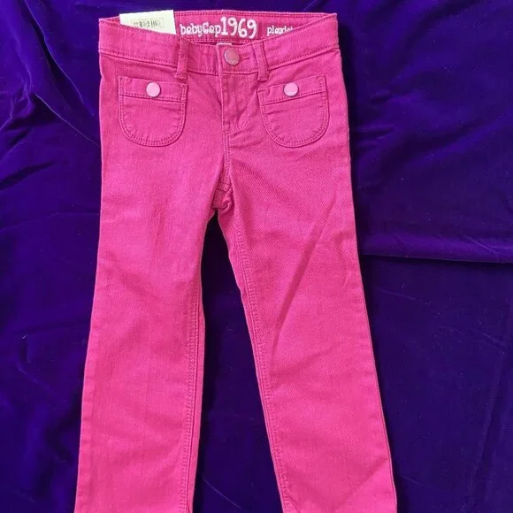 Gap Baby Denim Jeans Pink Stretch 3 Years