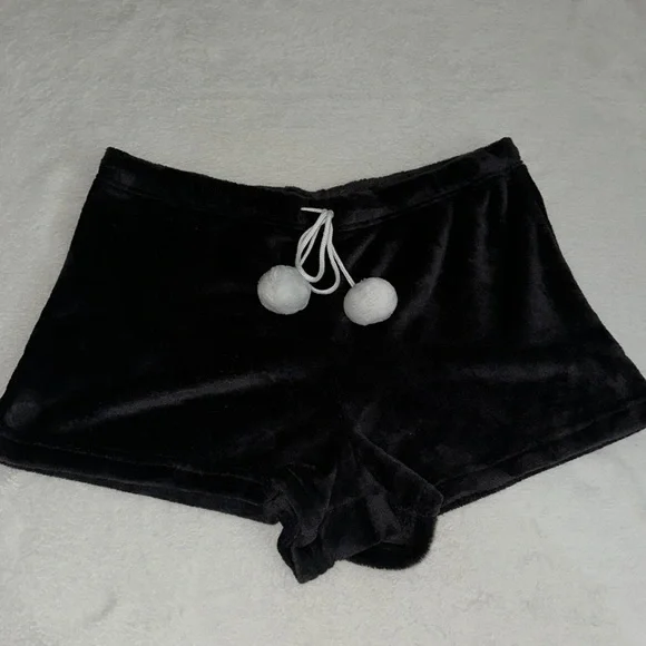 Navy blue plush pj shorts NWOT