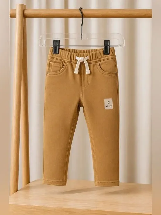 TAN HIGH STRETCH SLIM GAP DENIM PULL ON PANTS SIZE 2T NWT