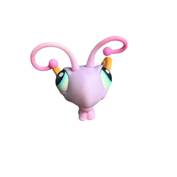 Hasbro Littlest Pet Shop #2437 Purple Butterfly Orange Wings‎ Teal Eyes LPS Toy