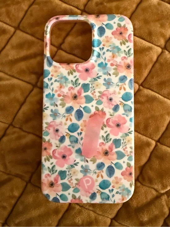 Loopy Floral Pink & Blue iPhone 16 Pro MaX Case