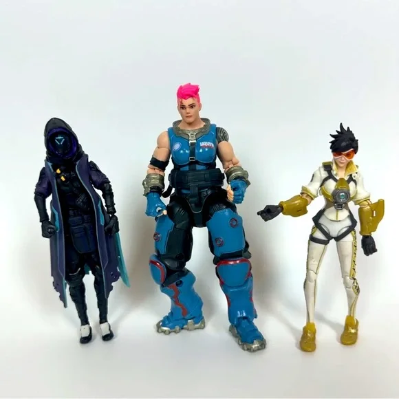 Hasbro Overwatch Lot of 3 Action Figures - Zayra Ana Shrike Suit Sniper‎ Tracer
