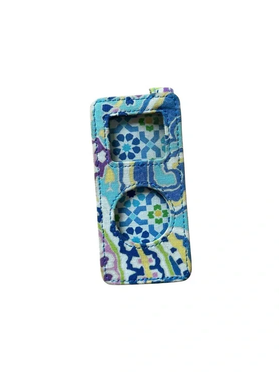 Vera Bradley Blue Patterned Fabric MP3 Player Case - Protective Sleeve