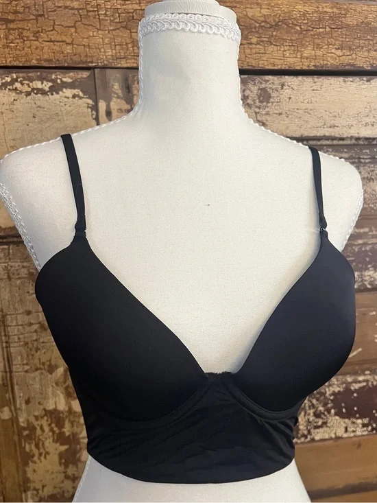 NWT | Black Longline Push Up Bra | Adjustable Straps | Size L