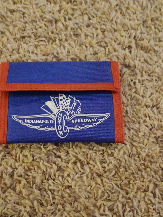 Indianapolis Speedway Blue & Red Trifold Pouch
