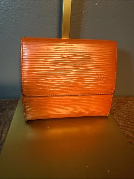 Louis Vuitton Orange Epi Fold Wallet