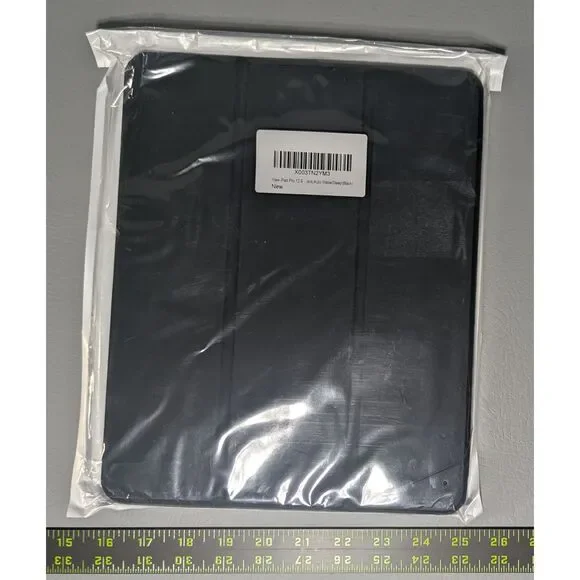 NEW - Pad Pro 12.9 Case Black Smart Folio Cover Auto Wake Sleep Protective