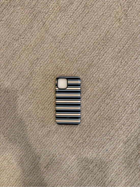Striped Black and White iPhone Case by Unknown Brand