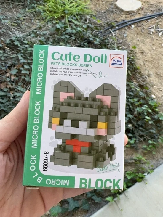 Cute kitten Building Blocks for Age 14+