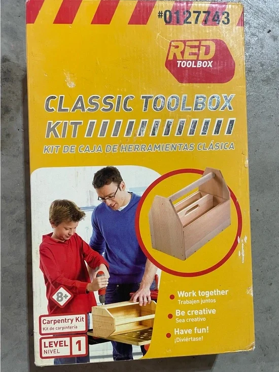 Vintage - NEW - Red Toolbox Classic Toolbox Kit