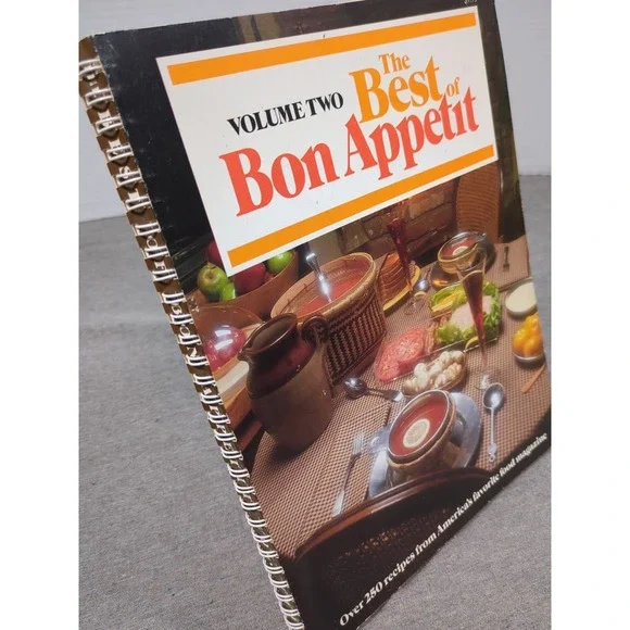 1985 The Best of Bon Appetit Volume Two Vintage Cookbook Spiral Bound 250 Recipe