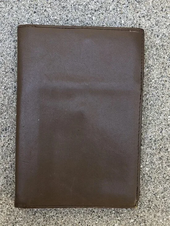 VTG Genuine Leather Cover Wallet Brown Unisex Card Holder 6
