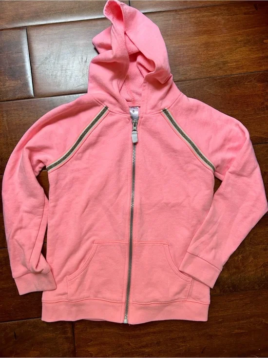 Bright Pink (size 8) Carters zip up hoodie!