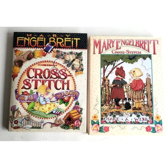 Mary Engelbreit Cross-Stitch for All Seasons Make a Wish HB HC NOS