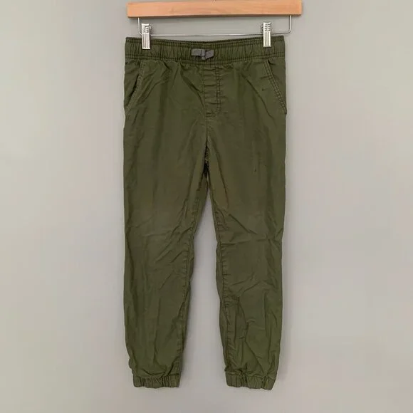 5/$25‎ Carter's Olive Green Fleece Lined Jogger Pants Size 8