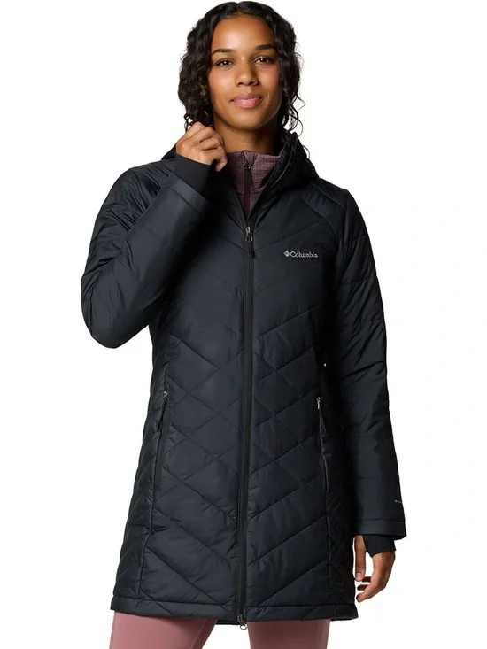 Columbia Black Quilted Insulated Long Puffer Coat